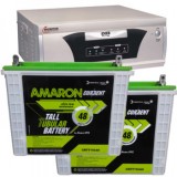 Microtek EB 1600VA Square Wave Inverter & Amaron AAM-CR-CRTT150 150AH  Tall Tubular Battery